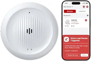 X-Sense 2-in-1 Wi-Fi Water Leak Detector & Freeze Detector, No Hub (1-Pack)