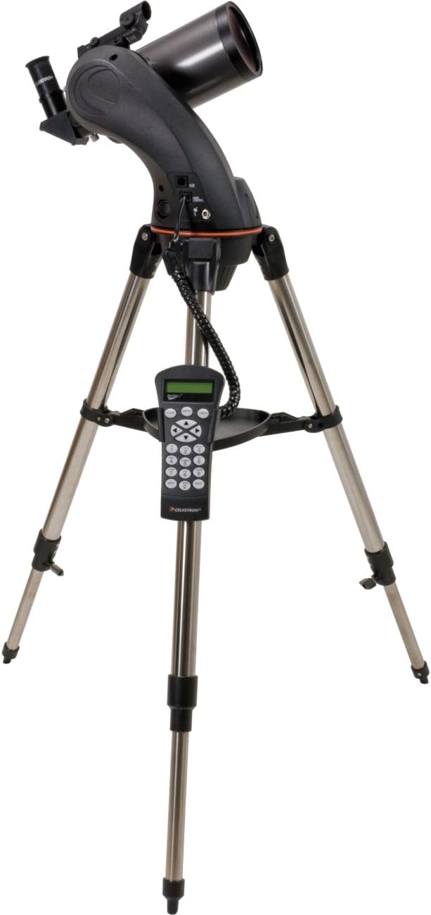 Celestron NexStar 90SLT-Mak Portable Computerised Maksutov-Cassegrain Telescope with Quick-Release Fork-arm Mount, Accessory Tray and 'Starry Night' Special Edition Software, Grey