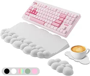 Ergonomic Wrist Rest for Keyboard and Mouse, Cloud Keyboard Stand Pad