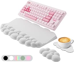Ergonomic Wrist Rest for Keyboard and Mouse, Cloud Keyboard Stand Pad - Image 1