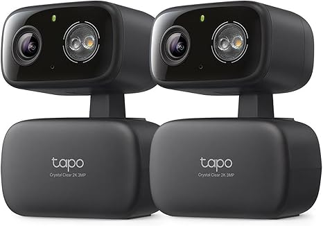 Tapo 2K Indoor/Outdoor Pan/Tilt Wired Security Camera, C217(2-Pack)