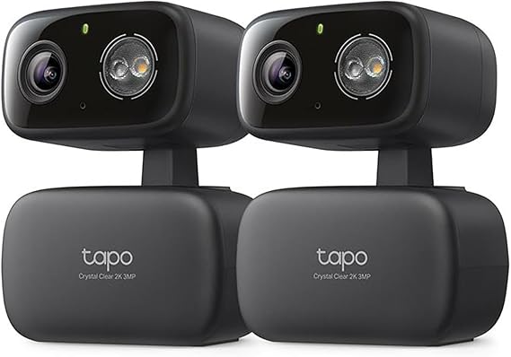 Tapo 2K Indoor/Outdoor Pan/Tilt Wired Security Camera, C217(2-Pack)