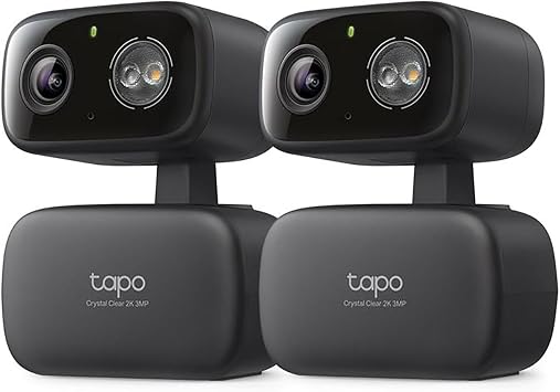 Tapo 2K Indoor/Outdoor Pan/Tilt Wired Security Camera, C217(2-Pack)