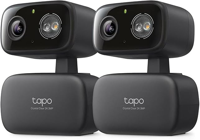 Tapo 2K Indoor/Outdoor Pan/Tilt Wired Security Camera, C217(2-Pack)