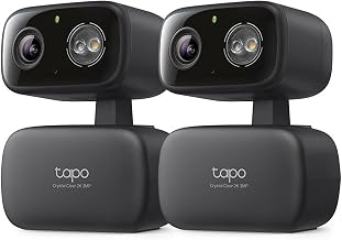 Tapo 2K Indoor/Outdoor Pan/Tilt Wired Security Camera, C217(2-Pack)