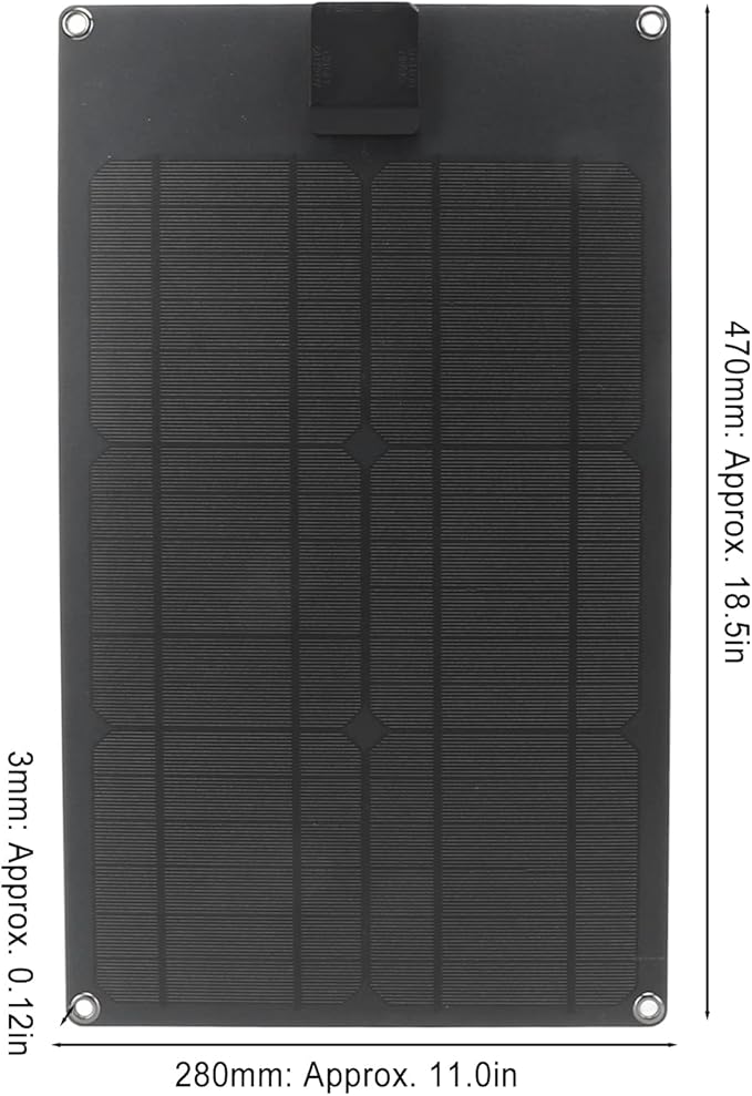 Portable Solar Panel, 20W Impermeable Solar Charger with Indicator Light USBC DC Output Foldable Cell Phone Charger for Outdoor Car Fan Camping