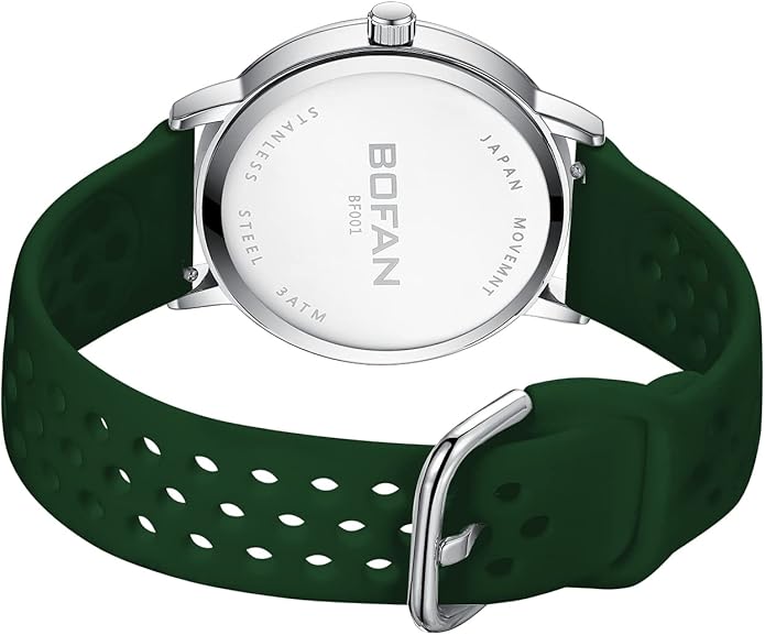 BOFAN Nurse Watch for Medical Professionals,Students,Doctors with Easy to Read Dial,Second Hand and 24 Hour,Soft and Breathable Silicone Band,Water Resistant