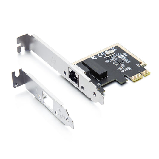 H!Fiber 1Gb PCIe Network Card, auto-Negotiation 10/100/1000Mb/s, Gigabit PCIe NIC with Realtek RTL8111H Chip, Single RJ45 Port, PCIe X1, 1G Ethernet LAN Network Card for Windows/Linux/MAC