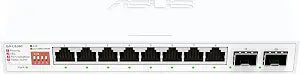 ASUS QG-U1080, 5-Port 2.5G and 2-Port 10G SFP+ Unmanaged Switch, Support 4 Intelligent Modes, Home Network Hub, Office Ethernet Splitter, Plug and Play, Easy Setup, Desktop, Silent Operation