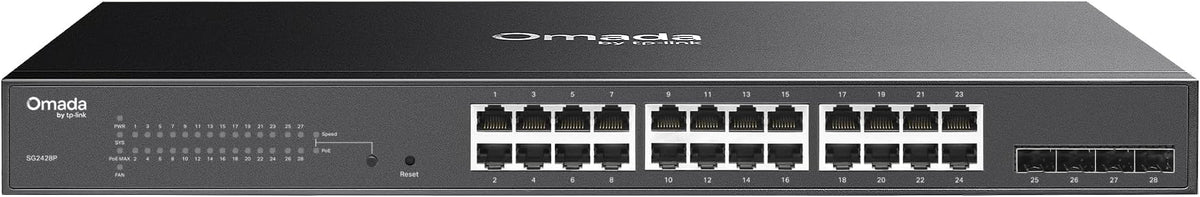 Omada SG2428P, 24 Port Gigabit Smart Managed PoE+ Switch