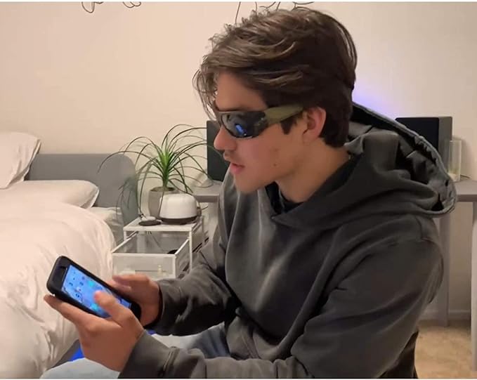 OhO sunshine Smart Glasses, Polarized Sunglasses with Bluetooth Speaker, Athletic/Outdoor UV Protection and Voice Control