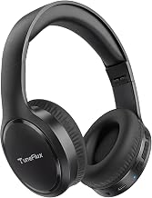 TuneFlux Bluetooth Headphones, 70H Playtime, Over-Ear, 3 EQ Modes-Black - Image 1