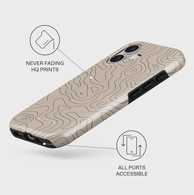 BURGA Phone Case for iPhone 17 - Cute, Trendy, Aesthetic, Pattern Phone Cover, Hard Shell Protection - fits Apple iPhone 17 Case for Women and Men