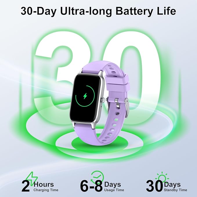 Smart Watch for Men Women, 1.57" Smartwatch(Answer/Make Call), 2025 NEW Fitness Tracker with Heart Rate/Sleep Monitor/Pedometer, IP68 Waterproof, 110 Sport Modes, Fitness Watch for Android iOS Purple
