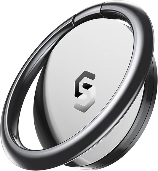 Syncwire Cell Phone Ring Holder Stand, 360 Degree Rotation Finger Ring Kickstand Polished Metal Phone Grip for Magnetic Car Mount