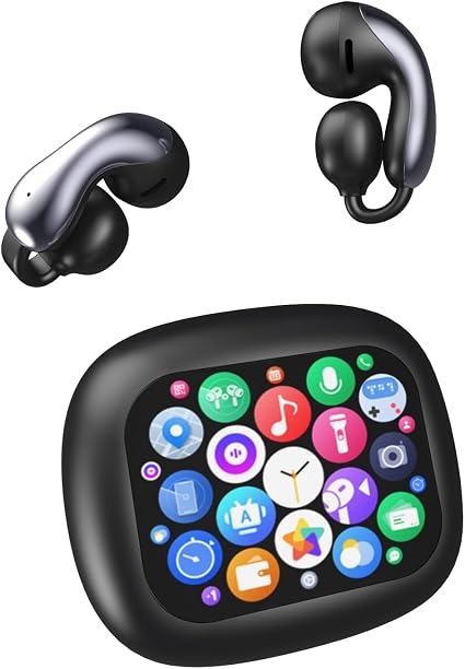 Clip on Translation Earbuds for Travel Study Workout, No Subscription-Black
