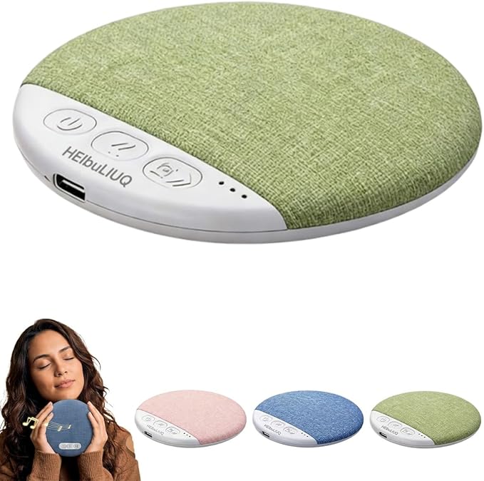 Bone Conduction Pillow Speaker, Bluetooth Under Headrest Sound Box with Timer, Ultra Thin Private Audio Machine for Sleeping, Wireless Bedside Music Aid, Portable Night Rest Gadget(1pc#C)