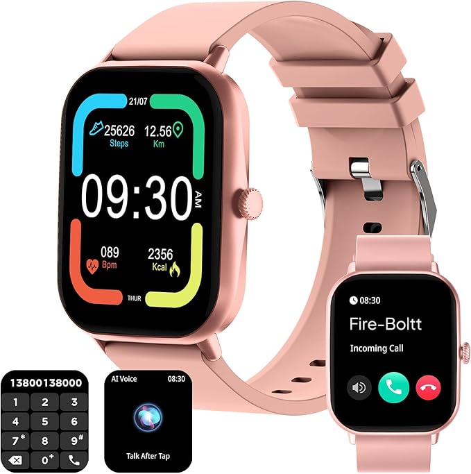 Fire-Boltt Ninja Call Pro Max 51.05mm (2.01 inch) Display Smart Watch, Bluetooth Calling, 120+ Sports Modes, Health Suite, Voice Assistance