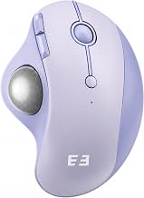 seenda Wireless Trackball Mouse, Ergonomic Bluetooth Mouse,Light Purple - Image 1