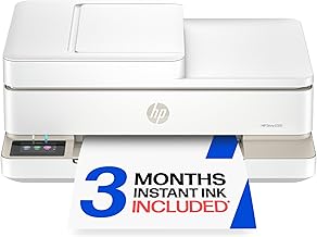 HP Envy 6555 Wireless All-in-One Color Inkjet Printer, Print, Scan, Copy, Duplex Printing Best-for-Home, 3 Month Trial of Instant Ink Included, AI-Capable (C2XR6A) Portobello