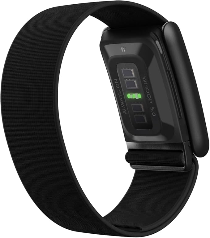 WHOOP 5.0/MG Activity Tracker - 12 Month Membership - Health and Fitness Wearable – 24/7 Activity and Sleep Tracker, Personalized Coaching, Menstrual Cycle Insights – 14+ Days Battery Life