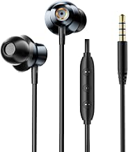 Wired Earbuds with Noise Isolating Fit, Deep Bass Stereo Wired Earphones, 3.5mm Jack Plug in Headphones with in-Line Mic for Clear Calls, Compatible with PC, Laptop, Gaming - Image 1