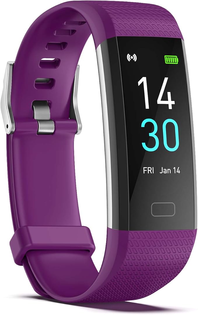 Fitness Tracker with Step/Distance/Calories Counter, Activity Tracker with Heart Rate Monitor, Slim Style Watch IP68 Waterproof, Sleep Monitor Tracker, Pedometer Watch for Women Men
