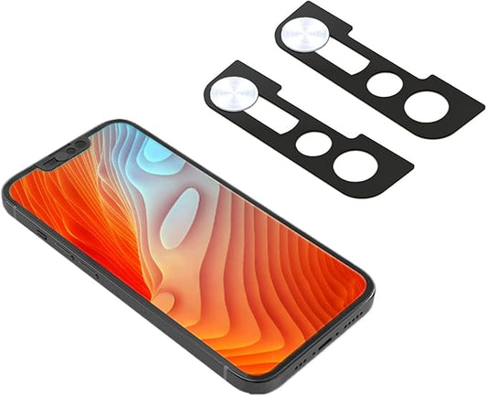 Webcam Cover,Front Camera Cover Compatible for iPhone 13/13 Mini/13 Pro/13 Pro Max,Protect Privacy and Security,Not Affect Face ID, 2 Pack-Silver