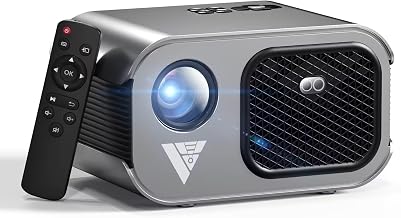 Home Projector with WiFi and Bluetooth, Native 1080P, 4K Support, Portable Smart Projector, Mirror Screen, Compatible with Android, iOS SmartPhone/PC/PS5/TV Stick for Home Movies - Image 1