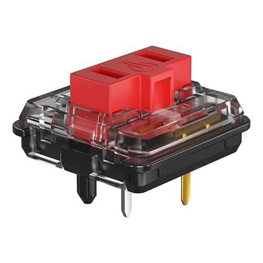Kailh 1350 Chocolate Red Low Profile Mechanical Keyboard Switches,Linear RGB/SMD Switch(36pcs,Choc Red)