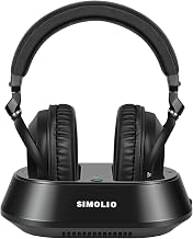 SIMOLIO Wireless TV Headphones for Seniors, Bluetooth Headset for PC/Phone - Image 1
