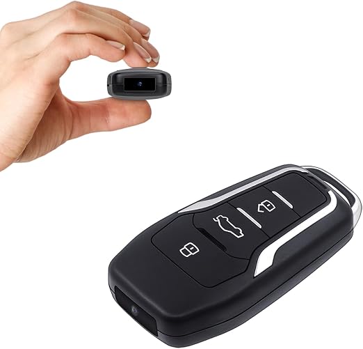 LXKFA 1080P HD Mini Video Recorder, Key Fob Design with Motion Detection, 64GB Storage & USB Cable for Home Monitoring