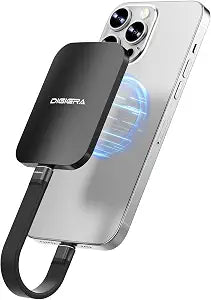 DIGIERA 1TB Magnetic Portable SSD, 2000MB/s Compact External Hard Drive with USB-C 3.2 Gen 2x2, Shockproof IP65 Dustproof External Solid State Drives Compatible with iPhone 15/16/17 USB-C Device Black