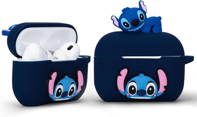 3D Stich Cartoon Silicone Case for Apple Airpods Pro 2, Set Protective Coverwith AirPod Pro 2nd/1st,for Girls Boys .The Best Gift