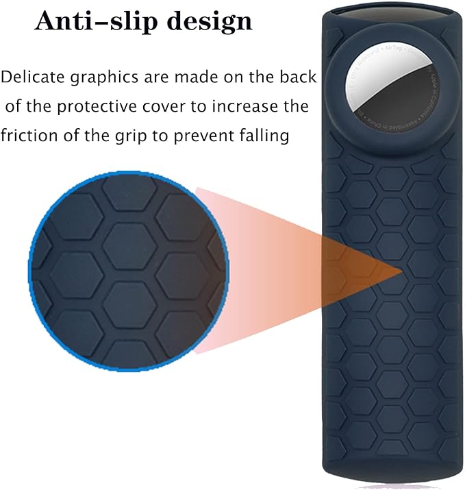 Glow Case for TV Stick 4k Max (3rd Gen 2021) Alexa Voice Remote Cover with Holder for Airtag and Tile Sticker 2020,Glow in Dark 2 in 1 Silicone Protective Sleeve for AirTag Remote Control,Glow Pink
