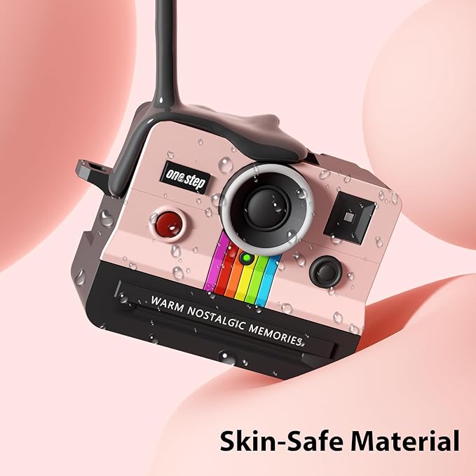 Retro Cases for Apple Airpods iPods Pro 3 Case Cover 2025 - VISOOM Designer Cute Silicone Airpods iPods Pro 3rd Generation Case Cover with Airpod Accessories, Airpod iPod Pro3 Protector Cases-Pink
