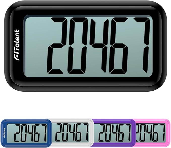 Pedometer for Walking Steps and Miles, 3D Accurately Simple Pedometer, Step Counter for Kids Men Women Seniors, Step Tracker with Clip Lanyard