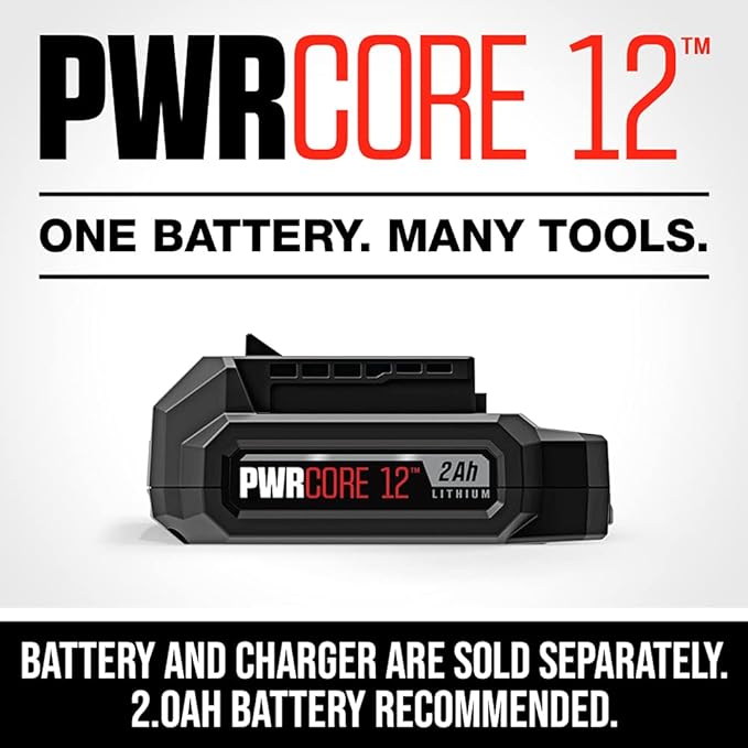 SKIL PWR CORE 12 12V Single Head Flood Light, Tool Only, Battery and Charger Not Included - LH5533-00, Red