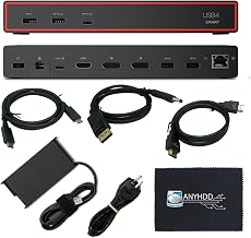 Lenovo 40BC0135US USB4 Smart Dock 5500 Laptop Docking Station with Integrated USB4 Cable, HDMI 2.1 & DisplayPort 1.4 Video Outputs, Multiple USB-A & USB-C Ports, Gigabit Ethernet, 100W Power Delivery - Image 1