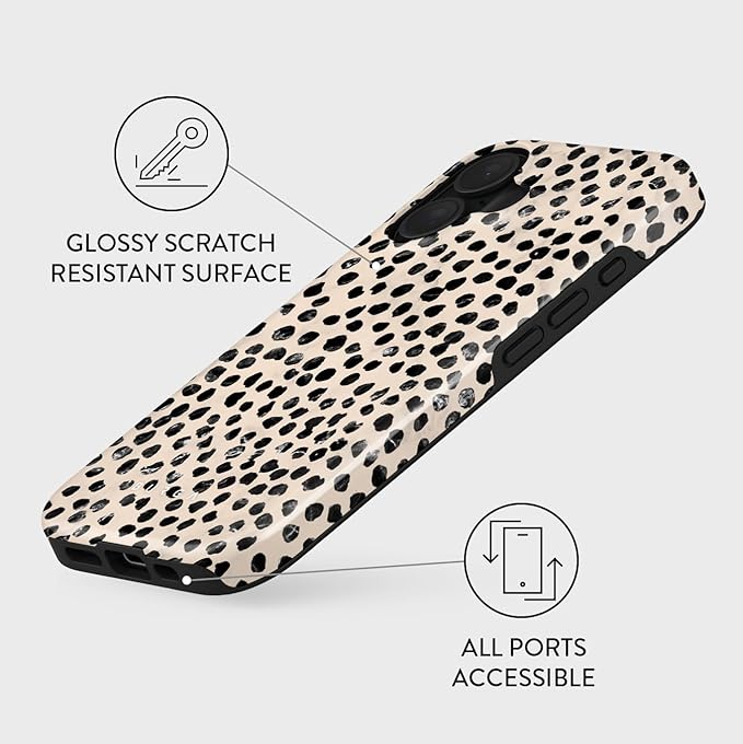 BURGA Phone Case for iPhone 16 - Cute, Trendy, Aesthetic, Pattern Phone Cover, Hard Shell Protection - fits Apple iPhone 16 Case for Women and Men