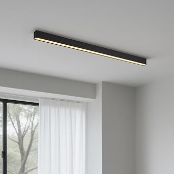 Black ceiling light LED, used for living room, bedroom, hallway, kitchen,