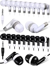 DULLA 100-Pack Bulk Earbuds for Classroom & Library (Black & White) - Image 1