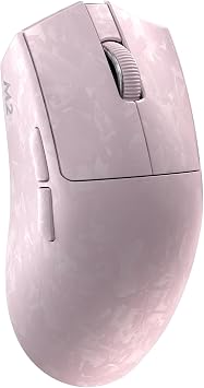 YUNZII M2 Dual 8K Wireless Gaming Mouse, PAW3395, 6-Level DPI(Pink)