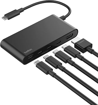 Belkin USB-C Hub 5-Port 4K HDMI 100W PD for MacBook, iPad, laptops & More