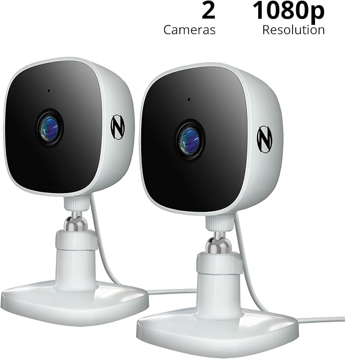 Night Owl Indoor Plug-in Wireless 1080p Deterrence Cameras with 2-Way Audio (2-Pack)