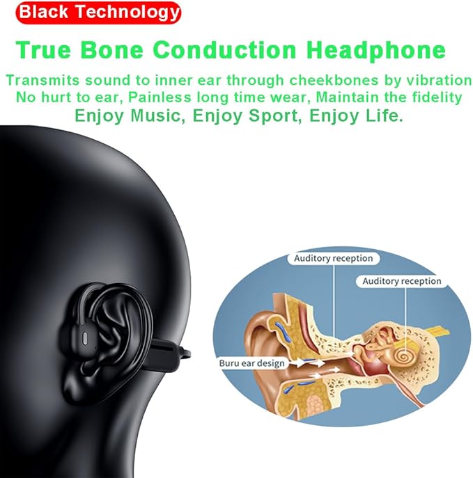 AYI Swim Headphones True Bone Conduction Open Ear Headset LED Screen Power Indicator Underwater MP3 Player Built-in 32G Memory IP68 Waterproof Bluetooth Earphone for Sport Running-S10 Red
