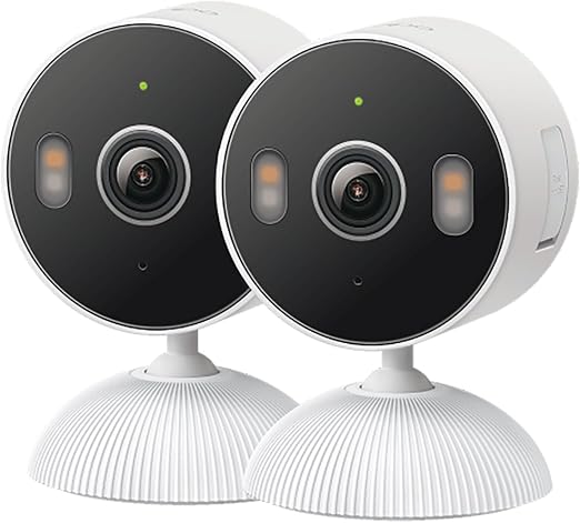 Tapo 2K Indoor/Outdoor Wired Security Camera, C113(2-Pack)