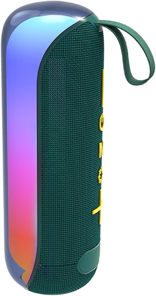 T&G Portable Bluetooth Speakers with Colorful Lights, Long Shower Bluetooth Speaker, Powerful Stereo Loud Sound Wireless Speaker, Outdoor Portable 24W Bass Speaker for Home Party Beach