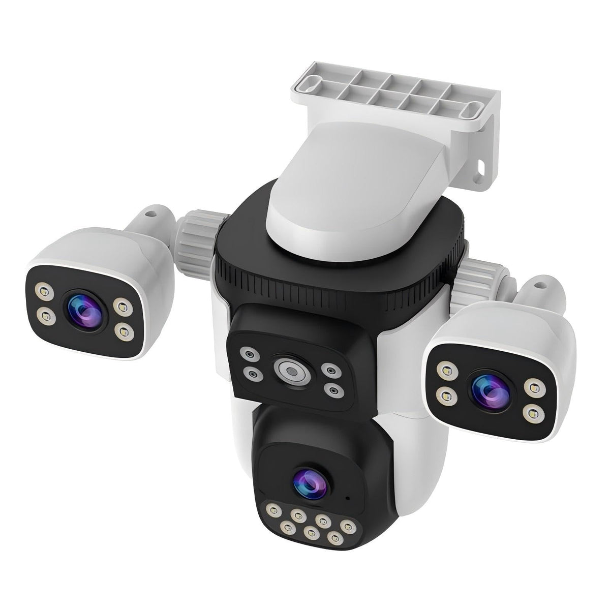 EVERSECU Triple Lens WiFi PTZ Security Camera, Three | Home Security C - Image 1