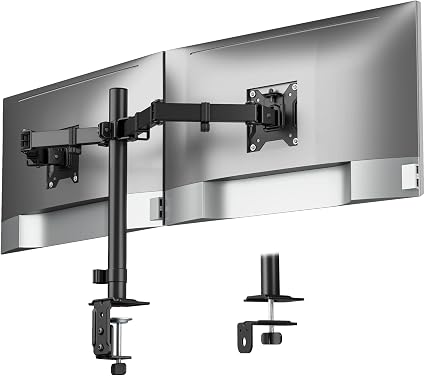monTEK Heavy-Duty Dual Monitor Stand for 17-32", 22 lbs Each